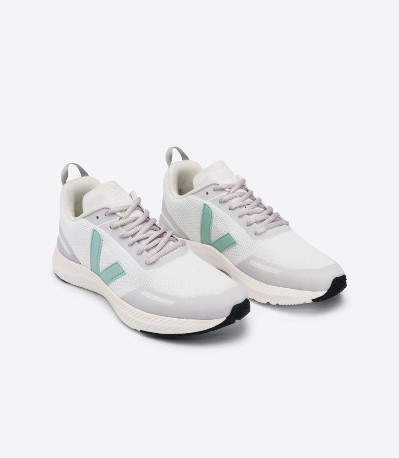 White / Green Veja Impala Jacquard Women's Sneakers | IE-987060