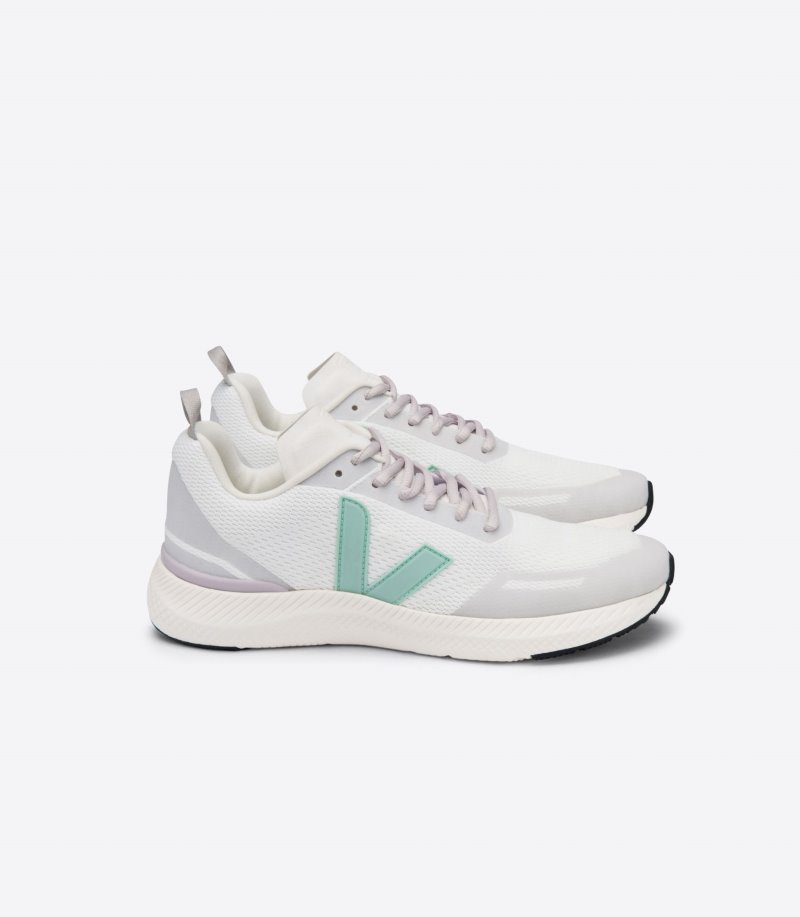 White / Green Veja Impala Jacquard Women\'s Sneakers | IE-987060