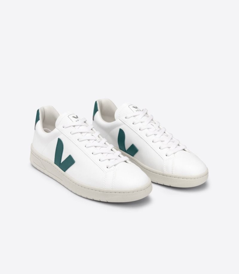 White / Green Veja Urca CWL Men's Sneakers | IE-508591