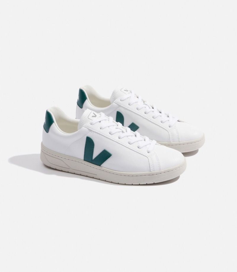 White / Green Veja Urca CWL Men's Sneakers | IE-508591