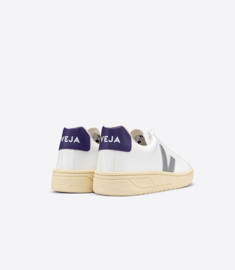 White / Grey / Purple Veja Urca CWL Men's Sneakers | IE-348659