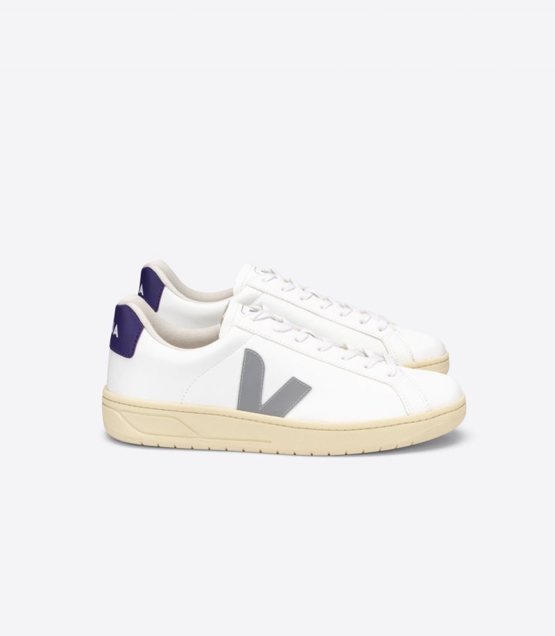 White / Grey / Purple Veja Urca CWL Women\'s Sneakers | IE-973681