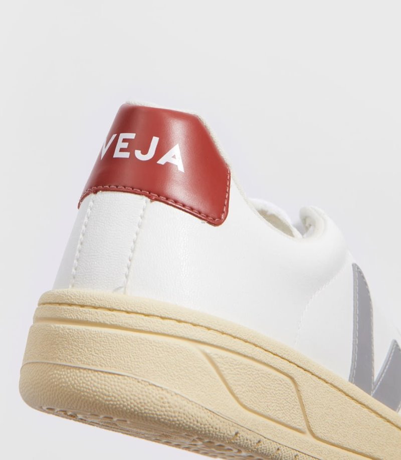 White / Grey / Red Veja Urca CWL Men's Sneakers | IE-970801