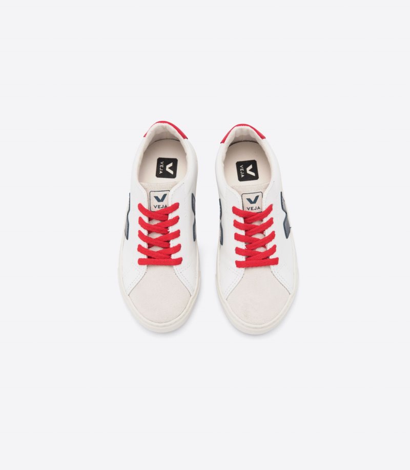 White / Navy Veja Esplar Extra Kids' Sneakers | IE-468675