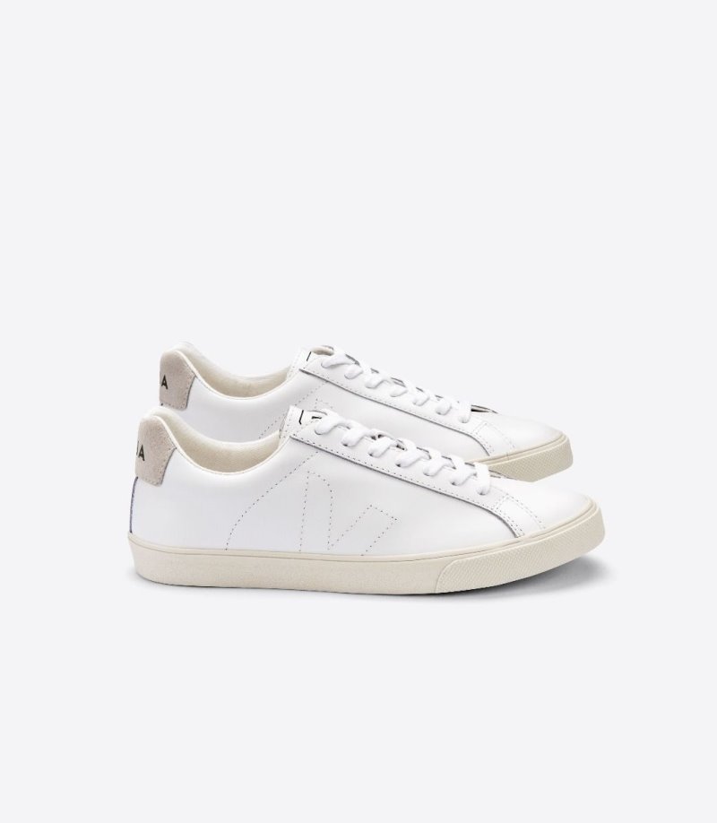 White Veja Esplar Leather Women\'s Sneakers | IE-248415