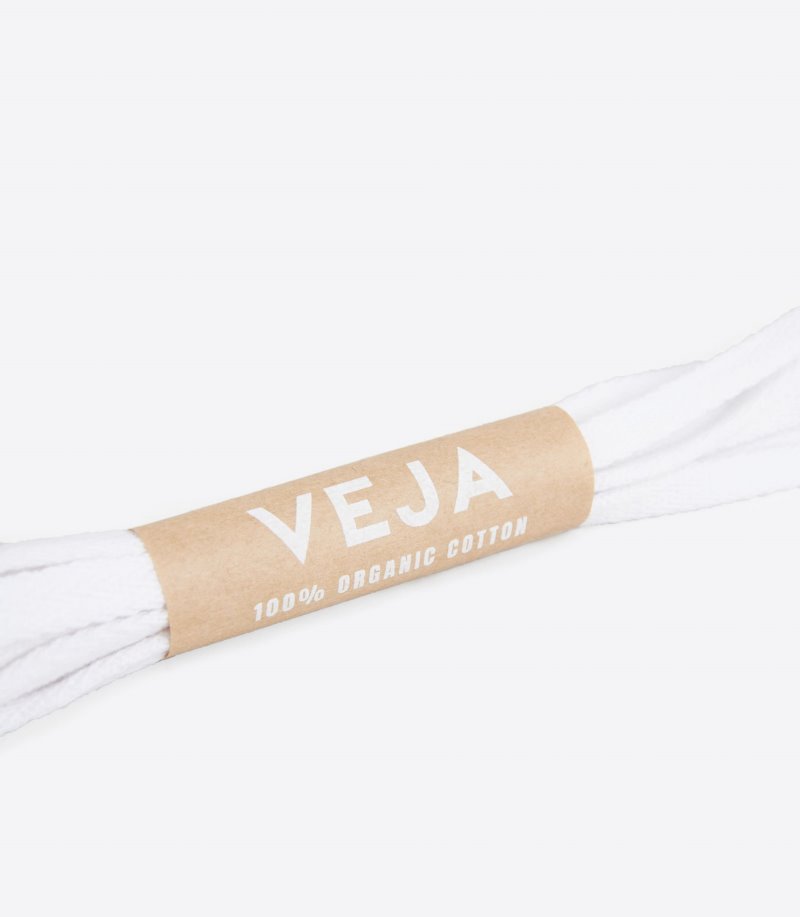 White Veja Laces Organic Cotton Men's Sneakers | IE-816201