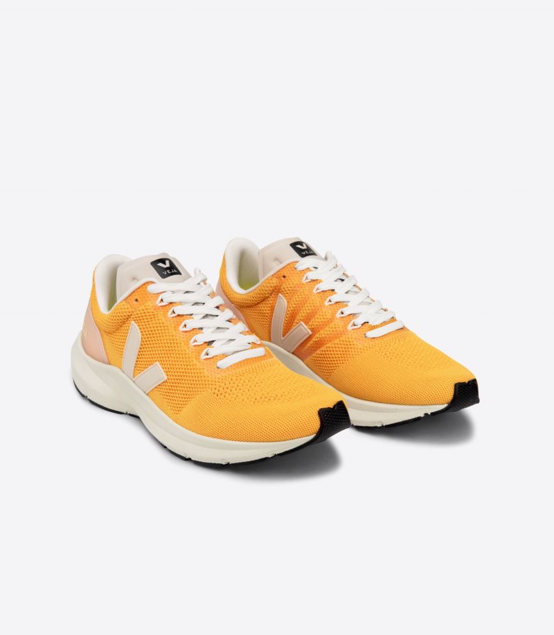 Yellow Veja Marlin Lt V-knit Men's Sneakers | IE-185348