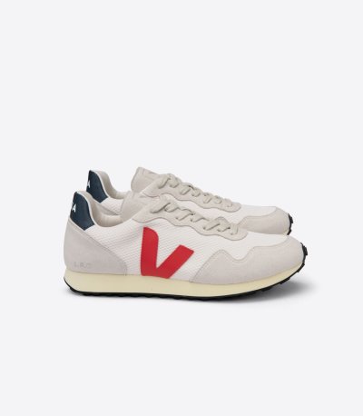 Beige / Red Veja Sdu REC Alveomesh Men's Sneakers | IE-777317