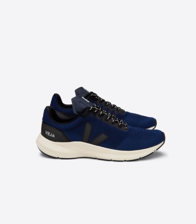 Black / Dark Blue Veja Marlin Lt V-knit Women's Sneakers | IE-460605