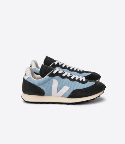 Blue / White / Dark Grey Veja Rio Branco Alveomesh Men's Sneakers | IE-280580