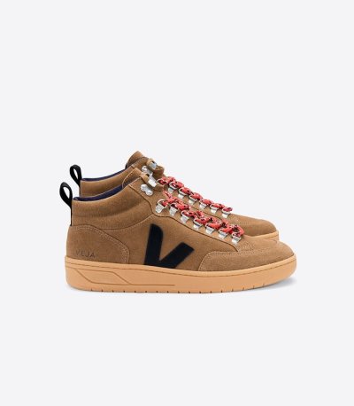 Brown / Black Veja Roraima Suede Women's Sneakers | IE-239651