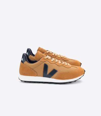 Brown / Indigo Veja Rio Branco Ripstop Men's Sneakers | IE-046936