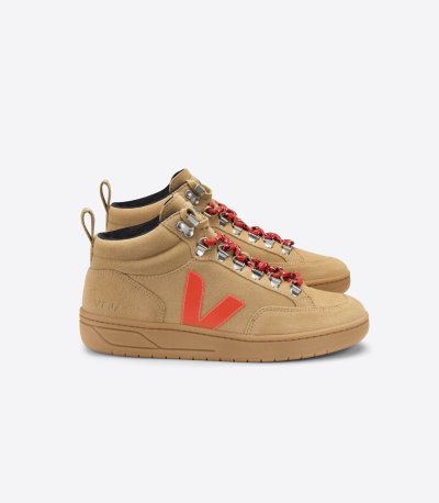 Brown / Orange Veja Roraima Suede Women's Sneakers | IE-913799