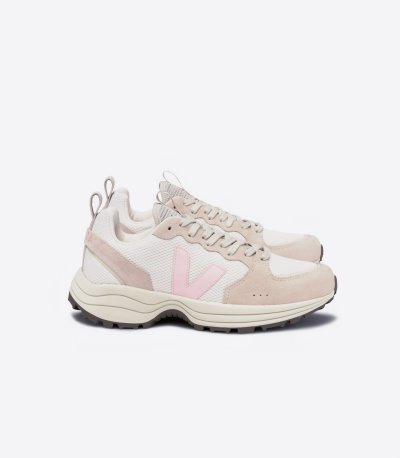 White / Beige / Pink Veja Venturi Alveomesh Women's Sneakers | IE-507127