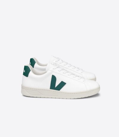 White / Green Veja Urca CWL Men's Sneakers | IE-508591