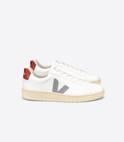 White / Grey / Red Veja Urca CWL Men's Sneakers | IE-970801